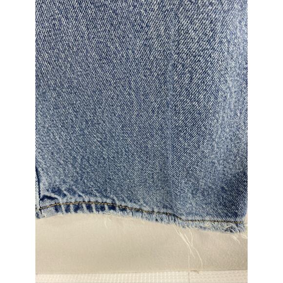 Levis 517 Jeans Mens 33 x 29 Bootcut Medium Wash Denim Casual Grunge Holes - Picture 13 of 16